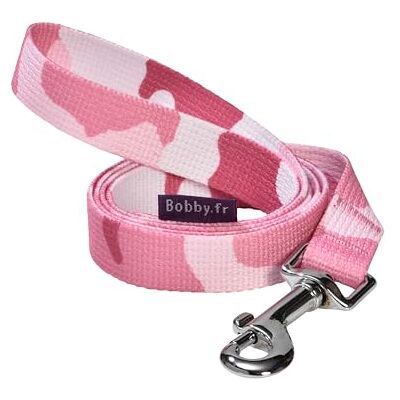 Bobby Camouflage Hundeleine 100 cm für Hunde Größe XS mit Sicherheitskarabiner aus robustem Metall, Camouflage Pink Bobby Camouflage Hundeleine 100 cm für Hunde Größe XS mit Sicherheitskarabiner aus robustem Metall, Camouflage Pink