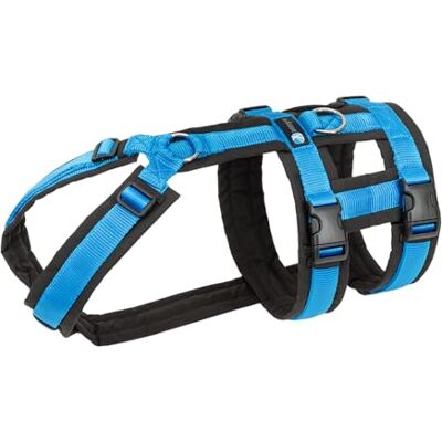 anny-x Brustgeschirr Safety Fun Schwarz-Blau Ausbruchsicheres Hundegeschirr mit Taillengurt Größe M (Brustumfang 62-74 cm) anny-x Brustgeschirr Safety Fun Schwarz-Blau Ausbruchsicheres Hundegeschirr mit Taillengurt Größe M (Brustumfang 62-74 cm)