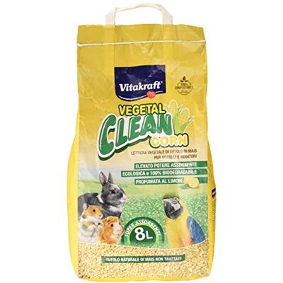 Vitakraft Gemüse Clean Corn, hygienisches Bett aus Maiskolben für kleine Tiere 8 l Vitakraft Gemüse Clean Corn, hygienisches Bett aus Maiskolben für kleine Tiere 8 l