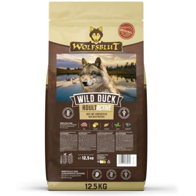 Wolfsblut – Wild Duck Active Trockenfutter mit Superfoods für aktive, ausgewachsene Hunde. Getreidefreies Alleinfutter ohne Zusatzstoffe im Beutel 2x12,5kg Ente Wolfsblut – Wild Duck Active Trockenfutter mit Superfoods für aktive, ausgewachsene Hunde. Getreidefreies Alleinfutter ohne Zusatzstoffe im Beutel 2x12,5kg Ente