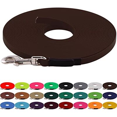 LENNIE BioThane Schleppleine, 9mm, Hunde 5-15kg, 2m lang, ohne Handschlaufe, Dunkelbraun, genäht LENNIE BioThane Schleppleine, 9mm, Hunde 5-15kg, 2m lang, ohne Handschlaufe, Dunkelbraun, genäht