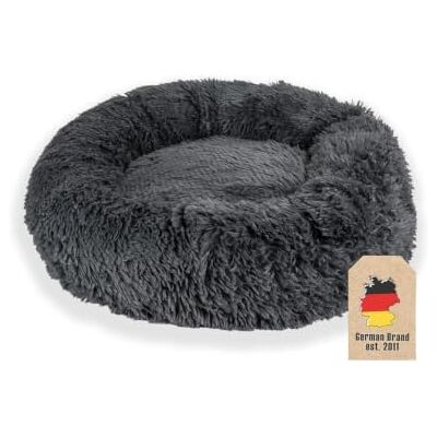 Intirilife Plüsch Haustierbett 60cm - Weiches Hund & Katze Bett Gemütlich Intirilife Plüsch Haustierbett 60cm - Weiches Hund & Katze Bett Gemütlich