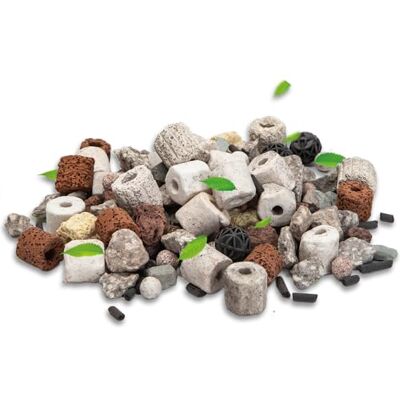 Nobleza 12 in 1 Aquarium-Filtermedien, Keramikring, Poröser Filter, Aquarium Biofilter für Aquarien und Fischteiche (500g) Nobleza 12 in 1 Aquarium-Filtermedien, Keramikring, Poröser Filter, Aquarium Biofilter für Aquarien und Fischteiche (500g)