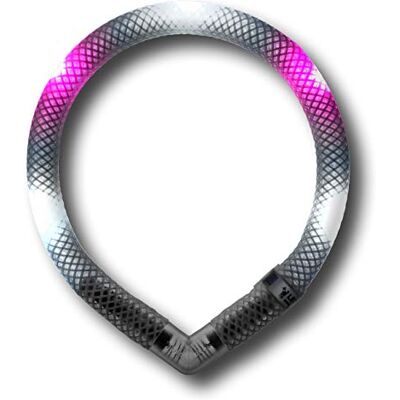 LEUCHTIE ® Mini Bewegungssensor weiß-hotpink 32,5 enorm helles Leuchthalsband für kleine Hunde Batteriebetrieb LEUCHTIE ® Mini Bewegungssensor weiß-hotpink 32,5 enorm helles Leuchthalsband für kleine Hunde Batteriebetrieb