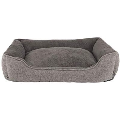 lionto Hundekissen Meliert mit Abnehmbarem Bezug, 110 x 80 cm, Grau Pflegeleichtes Hundebett mit weicher Füllung, rutschhemmender Unterseite und waschbarem Bezug für Hunde & Katzen lionto Hundekissen Meliert mit Abnehmbarem Bezug, 110 x 80 cm, Grau Pflegeleichtes Hundebett mit weicher Füllung, rutschhemmender Unterseite und waschbarem Bezug für Hunde & Katzen