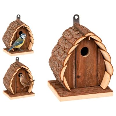 Flamingo NISTKASTEN Guido Holz Natur 13x13x17CM Flamingo NISTKASTEN Guido Holz Natur 13x13x17CM