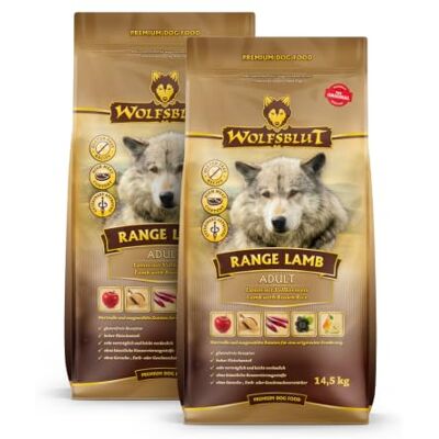 Wolfsblut Range Lamb Adult Trockenfutter für Hunde 2X 14,5kg Wolfsblut Range Lamb Adult Trockenfutter für Hunde 2X 14,5kg