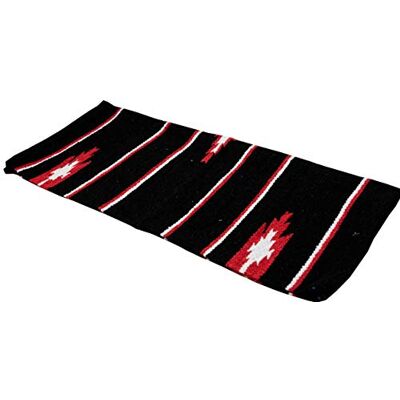 AMKA Westernpad schwarz Pony Sattel Navajo Decke 26 x 26 Inch, 66 x 66 cm Western Satteldecke für Ponysättel Saddle Blanket AMKA Westernpad schwarz Pony Sattel Navajo Decke 26 x 26 Inch, 66 x 66 cm Western Satteldecke für Ponysättel Saddle Blanket