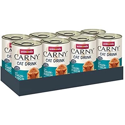 Animonda Cat Drink Katzensuppe für Katzen mit Thunfisch (8 x 140 ml) Ergänzungsfuttermittel für Katzen, Katzen Suppe mit Huhn, Katzendrink ohne Getreide, Milch & Zucker, 8x Dosen Animonda Cat Drink Katzensuppe für Katzen mit Thunfisch (8 x 140 ml) Ergänzungsfuttermittel für Katzen, Katzen Suppe mit Huhn, Katzendrink ohne Getreide, Milch & Zucker, 8x Dosen