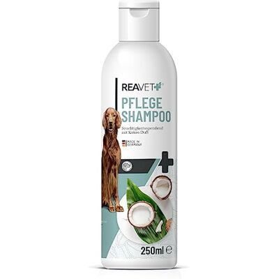 ReaVET Hundeshampoo mit Kokosöl 250ml Pflegeshampoo Kokos für Hunde, Vitale Haut, Fellglanz, Kämmbarkeit, Shampoo Hund, natürliche Inhaltsstoffe ReaVET Hundeshampoo mit Kokosöl 250ml Pflegeshampoo Kokos für Hunde, Vitale Haut, Fellglanz, Kämmbarkeit, Shampoo Hund, natürliche Inhaltsstoffe
