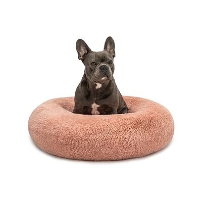 lionto Donutbett für Hunde & Katzen, Rundes Hundebett, Ø 70 cm, Rosa Flauschiges Haustierbett mit erhöhtem Rand. Hundekissen mit weicher Liegefläche, extra dicker Füllung & rutschhemmendem Boden lionto Donutbett für Hunde & Katzen, Rundes Hundebett, Ø 70 cm, Rosa Flauschiges Haustierbett mit erhöhtem Rand. Hundekissen mit weicher Liegefläche, extra dicker Füllung & rutschhemmendem Boden