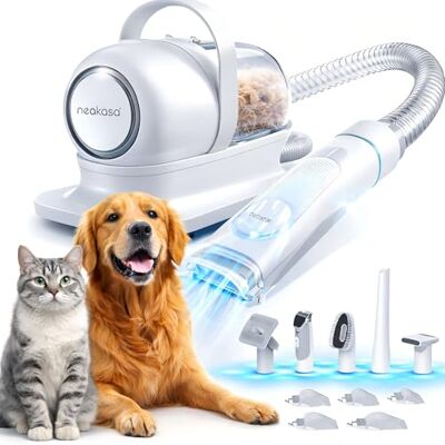 Neakasa P1 Pro Hundeschermaschine mit Staubsauger, leise Schermaschine Hund Katze, Profi Haustierpflegeset, Tierhaarschneidemaschine, elektrische Hundetrimmer mit 5 bewährten Pflegewerkzeugen Neakasa P1 Pro Hundeschermaschine mit Staubsauger, leise Schermaschine Hund Katze, Profi Haustierpflegeset, Tierhaarschneidemaschine, elektrische Hundetrimmer mit 5 bewährten Pflegewerkzeugen