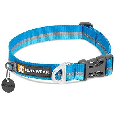RUFFWEAR Crag Hundehalsband, Reflektierendes und Bequemes Halsband für den Täglichen Gebrauch, Dämmerungsblau, 51–66 cm RUFFWEAR Crag Hundehalsband, Reflektierendes und Bequemes Halsband für den Täglichen Gebrauch, Dämmerungsblau, 51–66 cm