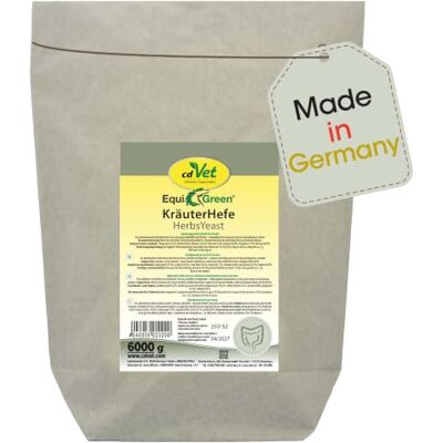 cdVet EquiGreen KräuterHefe Pferdefutter 6kg – natürliche Unterstützung für empfindliche Verdauung mit B-Vitaminen, Kräutern und Hefen cdVet EquiGreen KräuterHefe Pferdefutter 6kg – natürliche Unterstützung für empfindliche Verdauung mit B-Vitaminen, Kräutern und Hefen