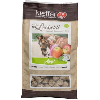 Kieffer Leckerli Apfel natürlicher Leckerbissen für Pferde 1 kg Kieffer Leckerli Apfel natürlicher Leckerbissen für Pferde 1 kg