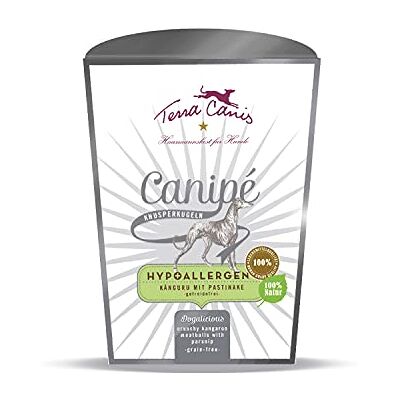 Terra Canis Känguru, Canipé Hypoallergen Knusperkugeln, 200g 100% Lebensmittelqualität aller Rohstoffe, knusprige Snackkugeln, nur eine Proteinquelle, hypoallergen und getreidefrei Terra Canis Känguru, Canipé Hypoallergen Knusperkugeln, 200g 100% Lebensmittelqualität aller Rohstoffe, knusprige Snackkugeln, nur eine Proteinquelle, hypoallergen und getreidefrei