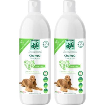 MENFORSAN - Aloe Vera Hundeshampoo - Für Alle Rassen & Fell - 1L MENFORSAN - Aloe Vera Hundeshampoo - Für Alle Rassen & Fell - 1L