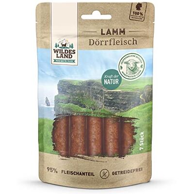 WILDES LAND Lamm Dörrfleisch Snack für Hunde 152 g WILDES LAND Lamm Dörrfleisch Snack für Hunde 152 g