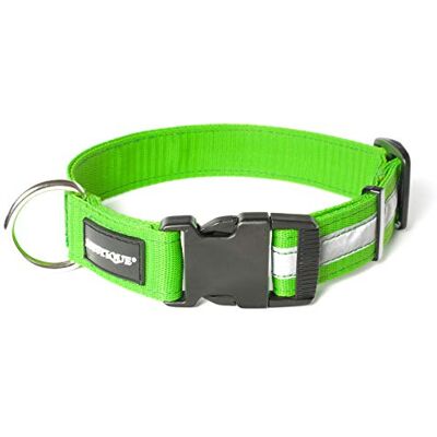 Mystique ® Nylon Halsband Profi Reflex 30mm neon grün 30-40cm Mystique ® Nylon Halsband Profi Reflex 30mm neon grün 30-40cm