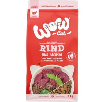 WOW Cat Rind 2 kg - Erwachsenen Katzenfutter WOW Cat Rind 2 kg - Erwachsenen Katzenfutter