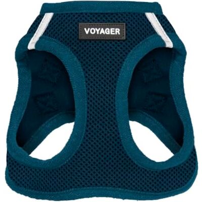 Best Pet Supplies Voyager Step-in Air Geschirr, Allwetter-Netzgewebe, reflektierend, kein Ziehen, für Hunde, Katzen, Klettverschluss-Schnalle, Doppel-D-Ringe, XXS, Blau Best Pet Supplies Voyager Step-in Air Geschirr, Allwetter-Netzgewebe, reflektierend, kein Ziehen, für Hunde, Katzen, Klettverschluss-Schnalle, Doppel-D-Ringe, XXS, Blau