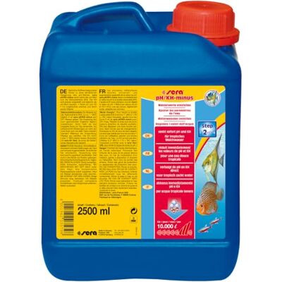 sera pH/KH-Minus 2.500 ml pH-Wert & Karbonathärte senken für Diskus, Skalare & weiches Wasser schnelle Regulierung artgerechte Fischhaltung sera pH/KH-Minus 2.500 ml pH-Wert & Karbonathärte senken für Diskus, Skalare & weiches Wasser schnelle Regulierung artgerechte Fischhaltung