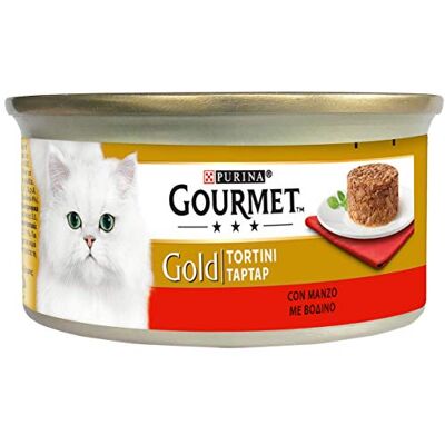 Gourmet Gold Tortini Katze Erwachsen - Rind 85g Gourmet Gold Tortini Katze Erwachsen - Rind 85g