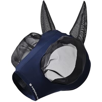 Imperial Riding Fliegenmaske „Trail Ride Basic“ elastischer Insektenschutz, Navy, Full Imperial Riding Fliegenmaske „Trail Ride Basic“ elastischer Insektenschutz, Navy, Full