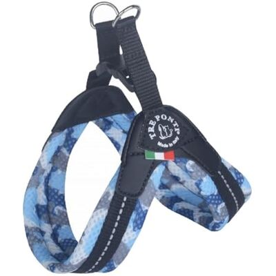Tre Ponti Geschirr Easy Fit Netz Camouflage Blau - Hundegeschirr Tre Ponti Geschirr Easy Fit Netz Camouflage Blau - Hundegeschirr