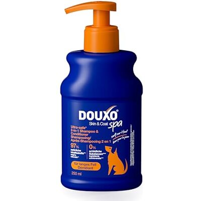 DOUXO Skin & Coat SPA – Ultra-Safe* 2-in-1 Shampoo & Conditioner für Hunde, 250 ml, reinigt und spendet der Haut Feuchtigkeit, hinterlässt das Fell weich und knotenfrei, hautfreundliche Formel DOUXO Skin & Coat SPA – Ultra-Safe* 2-in-1 Shampoo & Conditioner für Hunde, 250 ml, reinigt und spendet der Haut Feuchtigkeit, hinterlässt das Fell weich und knotenfrei, hautfreundliche Formel