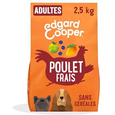 Edgard & Cooper Trockenfutter für Erwachsene Hunde, ohne Getreide, natürliche Nahrung, 2,5 kg, frisches Huhn, gesunde Ernährung, schmackhaft und ausgewogen, hochwertige Proteine Edgard & Cooper Trockenfutter für Erwachsene Hunde, ohne Getreide, natürliche Nahrung, 2,5 kg, frisches Huhn, gesunde Ernährung, schmackhaft und ausgewogen, hochwertige Proteine