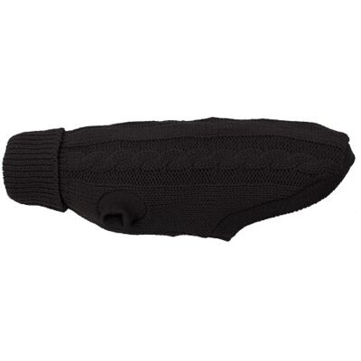 WOLTERS Cat&Dog 39203 Zopf-Strickpullover 20 cm, schwarz WOLTERS Cat&Dog 39203 Zopf-Strickpullover 20 cm, schwarz