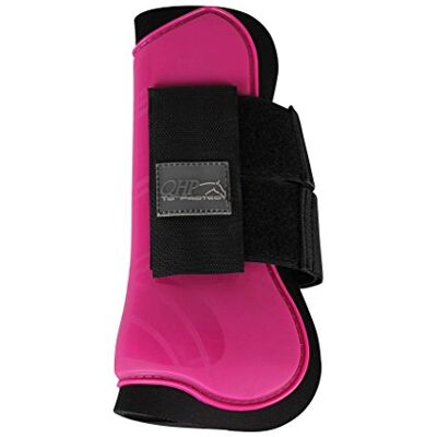 QHP Hartschalen-Gamaschen Pferd 2er-Set mit Neopren-Futter Schützt die Pferdebeine vor Schlägen und Tritten Höhere Bewegungsfreiheit Perfekte Passform Einfache Befestigung (Shetty, Fuchsia) QHP Hartschalen-Gamaschen Pferd 2er-Set mit Neopren-Futter Schützt die Pferdebeine vor Schlägen und Tritten Höhere Bewegungsfreiheit Perfekte Passform Einfache Befestigung (Shetty, Fuchsia)