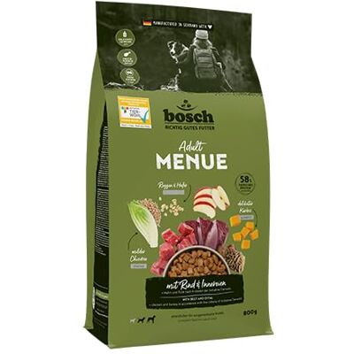 Bosch HPC Menue Adult mit Rind, Innereien & Roggen & Hafer2,5 kg + Huhn & Pute nach Kriterien der Initiative Tierwohl Bosch HPC Menue Adult mit Rind, Innereien & Roggen & Hafer2,5 kg + Huhn & Pute nach Kriterien der Initiative Tierwohl