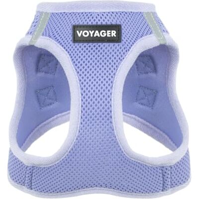 Best Pet Supplies Allwetter-Hundegeschirr, Mesh, reflektierend, kein Ziehen, für kleine mittelgroße Hunde, Katzen, mit Klettverschluss, Schnalle, Doppel-D-Ringe, Lavendel, XL (Brust: 52,1–58,4 cm) Best Pet Supplies Allwetter-Hundegeschirr, Mesh, reflektierend, kein Ziehen, für kleine mittelgroße Hunde, Katzen, mit Klettverschluss, Schnalle, Doppel-D-Ringe, Lavendel, XL (Brust: 52,1–58,4 cm)