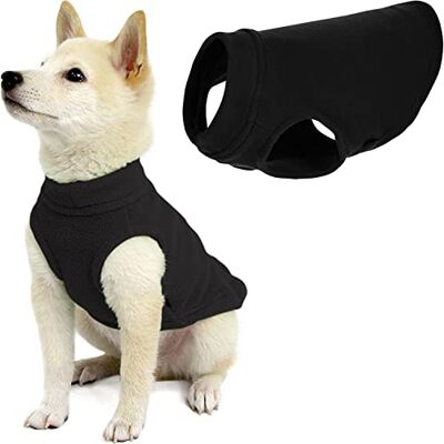 GOOBY Stretch Fleece Weste Pullover Fleece Weste Jacke Pullover für Hunde Schwarz Größe S GOOBY Stretch Fleece Weste Pullover Fleece Weste Jacke Pullover für Hunde Schwarz Größe S