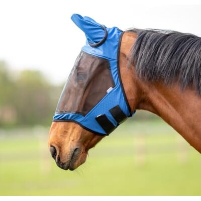 Busse Fliegenmaske Fly Guard II mit Ohrenschutz blau Gr. VB Mesh Busse Fliegenmaske Fly Guard II mit Ohrenschutz blau Gr. VB Mesh