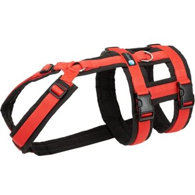anny-x Brustgeschirr Safety Fun Schwarz-Rot Ausbruchsicheres Hundegeschirr mit Taillengurt Größe XS (Brustumfang 43-52 cm) anny-x Brustgeschirr Safety Fun Schwarz-Rot Ausbruchsicheres Hundegeschirr mit Taillengurt Größe XS (Brustumfang 43-52 cm)