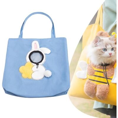 generic Transporttasche für kleine Haustiere, Katzentasche für Hunde bis 7 kg Robustes Polyester, auslaufsicherer Innengurt, Schultergurt. Ideal für Spaziergänge, Tierärzte, Geschäfte. (Hase 1, groß) generic Transporttasche für kleine Haustiere, Katzentasche für Hunde bis 7 kg Robustes Polyester, auslaufsicherer Innengurt, Schultergurt. Ideal für Spaziergänge, Tierärzte, Geschäfte. (Hase 1, groß)
