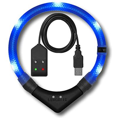 LEUCHTIE ® Easy Charge Bewegungssensor blau 52,5 extrem helles Leuchthalsband für Hunde 25 h Leuchtdauer USB aufladbar LEUCHTIE ® Easy Charge Bewegungssensor blau 52,5 extrem helles Leuchthalsband für Hunde 25 h Leuchtdauer USB aufladbar