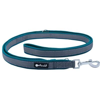 Petlando Hundeleine Outdoor, Petrol, 230x3cm Für große Hunde, 3-fach verstellbare Führleine, reflektierend, weiche Mesh-Polsterung, starke Karabiner, Umhängeleine Petlando Hundeleine Outdoor, Petrol, 230x3cm Für große Hunde, 3-fach verstellbare Führleine, reflektierend, weiche Mesh-Polsterung, starke Karabiner, Umhängeleine