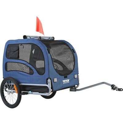 VEVOR Hundeanhänger Fahrradanhänger Kohlenstoffstahl + 600D Oxford-Gewebe + PP faltbar als Anhänger Gefaltete VEVOR Hundeanhänger Fahrradanhänger Kohlenstoffstahl + 600D Oxford-Gewebe + PP faltbar als Anhänger Gefaltete