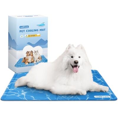 Nobleza Kühlmatte Hunde Kühlkissen Kühl Hundedecke Kaltgelpad für Katzen Selbstkühlend Ungiftige Gelauflagen Welpe Katzenbett Kühlmatratze im Sommer, 90 * 50cm, Blau, L Nobleza Kühlmatte Hunde Kühlkissen Kühl Hundedecke Kaltgelpad für Katzen Selbstkühlend Ungiftige Gelauflagen Welpe Katzenbett Kühlmatratze im Sommer, 90 * 50cm, Blau, L