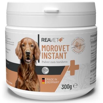 ReaVET MoroVET Instant für Hunde 300g Probiotika Pulver – sekundierend bei Durchfall, natürliche Darmregulierung Darmflora I Morosche Karottensuppe Hund ohne Kochen, Schonkost ReaVET MoroVET Instant für Hunde 300g Probiotika Pulver – sekundierend bei Durchfall, natürliche Darmregulierung Darmflora I Morosche Karottensuppe Hund ohne Kochen, Schonkost