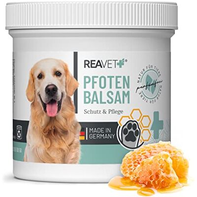 ReaVET Pfotenbalsam Hund & Katze 120ml – Natürliche Pfotenpflege mit Sheabutter, Kokosöl & Bienenwachs I Pfotenschutz Creme, Zubehör für Winter & Sommer ReaVET Pfotenbalsam Hund & Katze 120ml – Natürliche Pfotenpflege mit Sheabutter, Kokosöl & Bienenwachs I Pfotenschutz Creme, Zubehör für Winter & Sommer