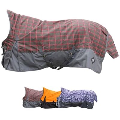 Imperial Riding Outdoordecke High Neck 600D IRHCustomized – Regendecke – strapazierfähige & wasserdichte Weidedecke m. Polarfleecefutter – Pferdedecke in Grey Check/Grey – 145cm Imperial Riding Outdoordecke High Neck 600D IRHCustomized – Regendecke – strapazierfähige & wasserdichte Weidedecke m. Polarfleecefutter – Pferdedecke in Grey Check/Grey – 145cm