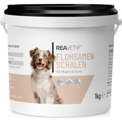 ReaVET Flohsamenschalen für Hund & Pferd 1kg Naturrein in Premium Qualität, Ballaststoffreich, Glutenfrei I Flohsamen für Pferde, Hunde & Katzen in Premiumqualität, Ohne Zusätze ReaVET Flohsamenschalen für Hund & Pferd 1kg Naturrein in Premium Qualität, Ballaststoffreich, Glutenfrei I Flohsamen für Pferde, Hunde & Katzen in Premiumqualität, Ohne Zusätze