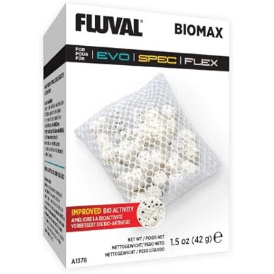 Fluval Biomax, Bio-Ringe mit einem komplexen Porensystem für Nutzbakterien, geeignet für Flex 34 L, 57 L und 123 L sowie die Spec 1, 3 und 5 Aquarien,42g Fluval Biomax, Bio-Ringe mit einem komplexen Porensystem für Nutzbakterien, geeignet für Flex 34 L, 57 L und 123 L sowie die Spec 1, 3 und 5 Aquarien,42g