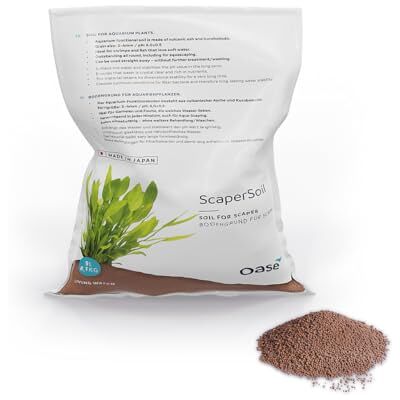 Oase 88048 ScaperLine Soil Aquarium Soil, Bodengrund für Pflanzen, 9 L, braun, 1,5 mm 3 mm Körnung Oase 88048 ScaperLine Soil Aquarium Soil, Bodengrund für Pflanzen, 9 L, braun, 1,5 mm 3 mm Körnung