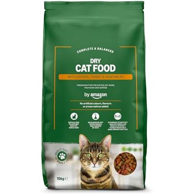 Amazon – Vollwertiges Katzentrockenfutter mit Huhn, Pute und Gemüse, 1 Packung à 10,0kg (zuvor Our Essentials) Amazon – Vollwertiges Katzentrockenfutter mit Huhn, Pute und Gemüse, 1 Packung à 10,0kg (zuvor Our Essentials)